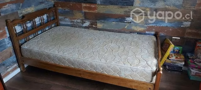 Cama Marquesa 1 1/2 Con Colchón Espuma