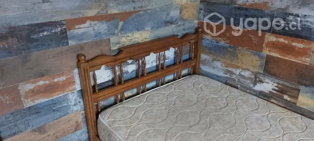 Cama Marquesa 1 1/2 Con Colchón Espuma