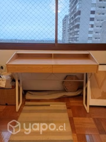 Escritorio de madera y metal - Imagen 2