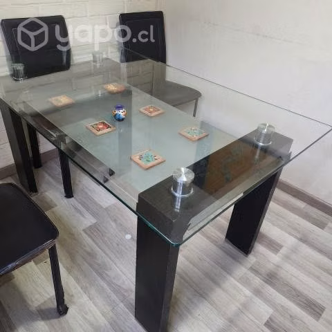 Mesa de vidrio 6 puestos - Imagen 2