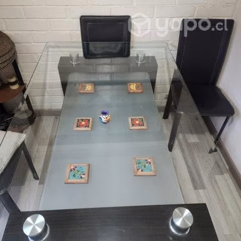 Mesa de vidrio 6 puestos - Imagen 3
