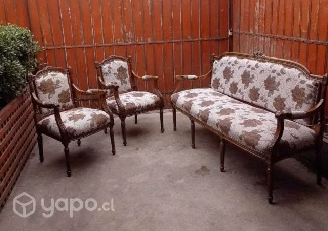 Juego de living estilo Normando restaurado