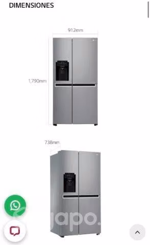 Refrigerador 2 Puertas LG 601 litros - Imagen 3