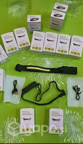 Linterna de cabeza recargable con sensor