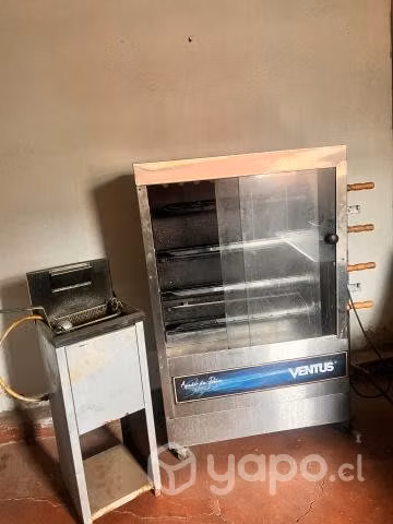 Horno Asador de Pollos y Freidora de papas
