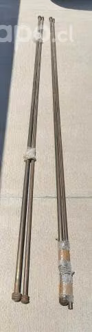 2 Pares Barras Cortinas Soportes/argollas - Fierro