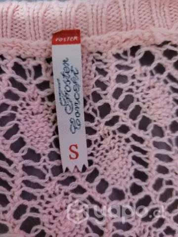Chaleco rosado manga 3/4