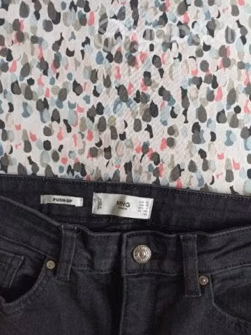 Jeans Mango color negro - Imagen 2