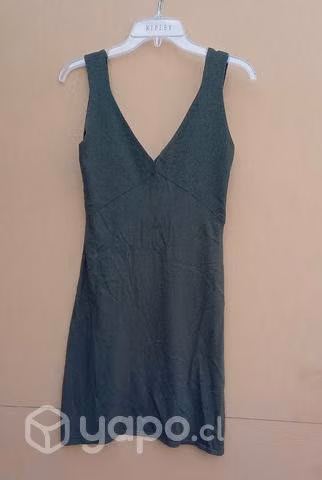 Vestido verde musgo