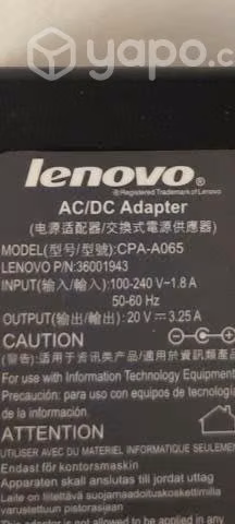 Cargador lenovo original - Imagen 2