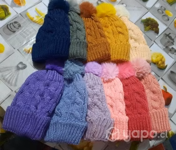 GORROS DE LANA CON CHIPORRO a 4mil