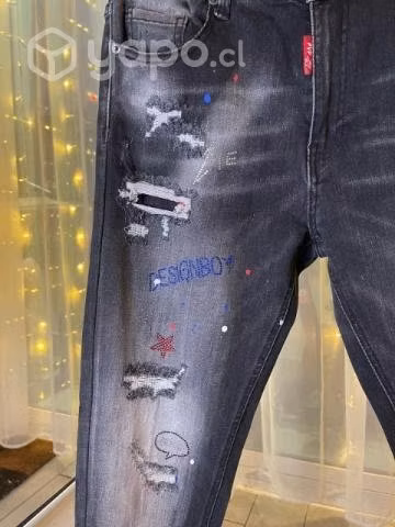Jeans slim pitillo talla 40 hombre - Imagen 2