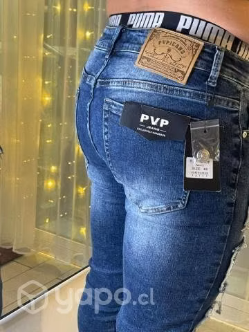 Jeans slim pitillo talla 40 hombre - Imagen 2