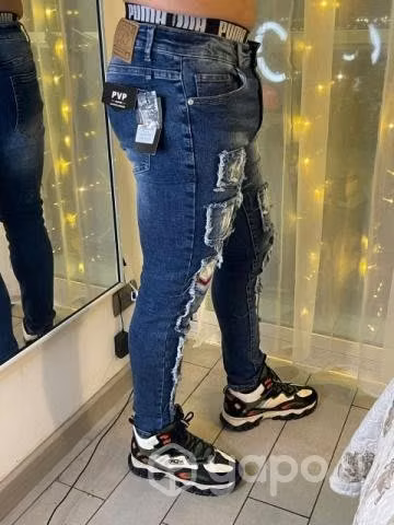 Jeans slim pitillo talla 40 hombre - Imagen 3