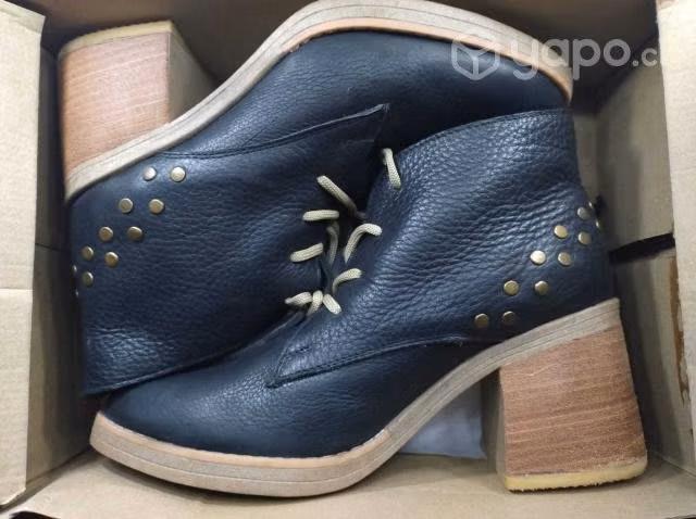 Botines cuero mujer