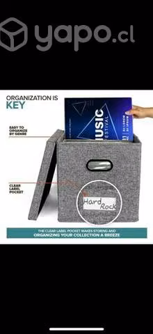 Caja para guardar discos de vinilo