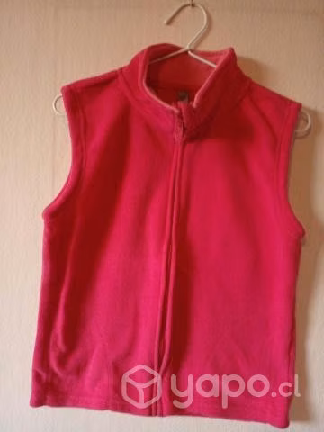 Chaleco polar rosado