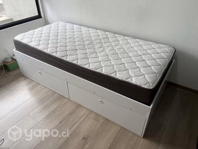 Base de cama + Colchón Rosen de 1 plaza - Imagen 2
