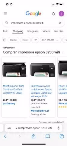 Impresora Epson L3250 wifi
