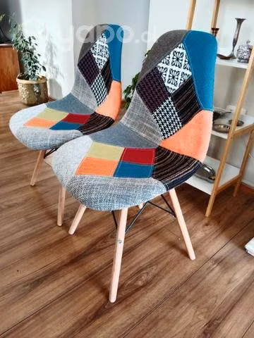 Dos silla Patchwork
