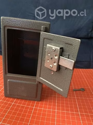 Alcancia banco estado metal con llave