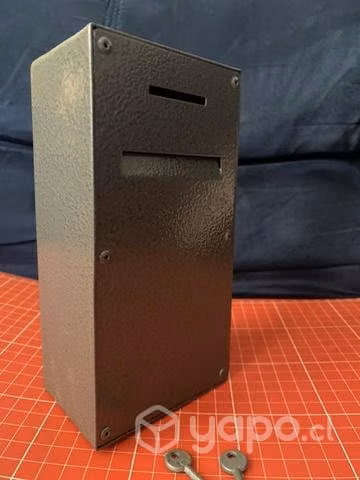 Alcancia banco estado metal con llave