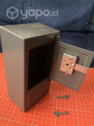 Alcancia banco estado metal con llave