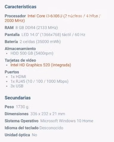 Notebook Lenovo Yoga poco uso color blanco touch