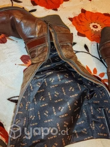 Bota pollini caña alta 100% cuero - Imagen 3