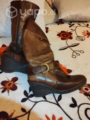 Bota pollini caña alta 100% cuero - Imagen 4
