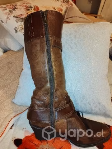 Bota pollini caña alta 100% cuero - Imagen 6