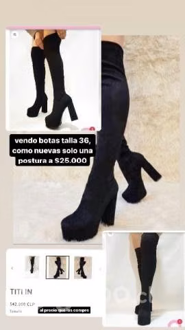 Botas bucaneras nuevas