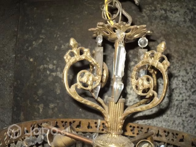 Antigua Lámpara De Lagrimas 4 Luces