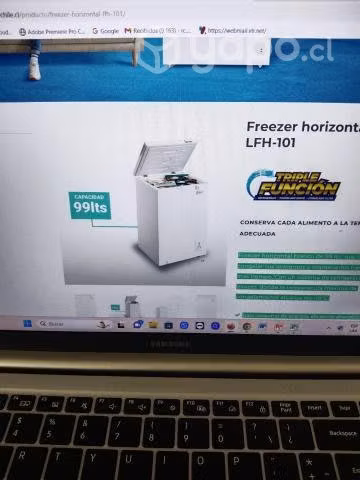 Freezer horizontal 100 lts