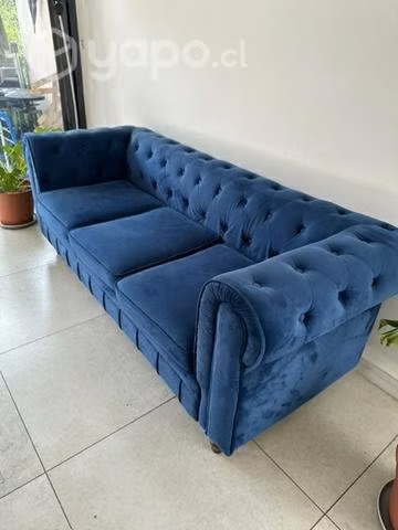 Sofá fancy chest - azul eléctrico