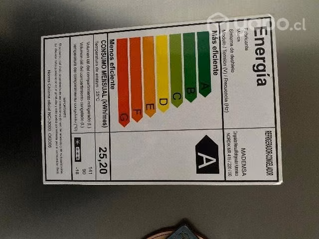 Refrigerador congelador Mademsa Nordik MR 415/220/