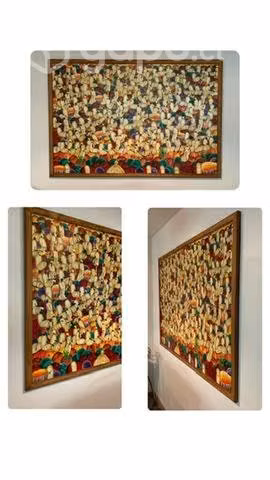 Pintura Colorida Arte Naif