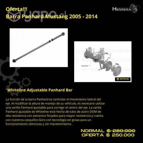 Barra Panhard Mustang 2005 al 2014