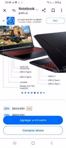 Notebook game acer - Imagen 5