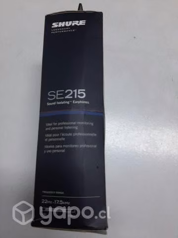 In ear se215 shure audífonos