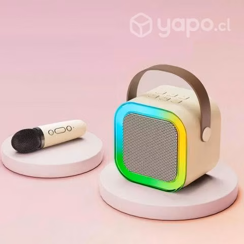 Parlante karaoke con microfono con cambios de voz