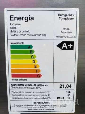 Refrigador Mabe 220 litros usado - Imagen 3