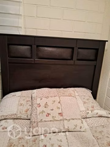 Cama plaza 1.5 con colchón