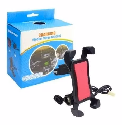 Soporte de celular para moto con Puerto usb para c
