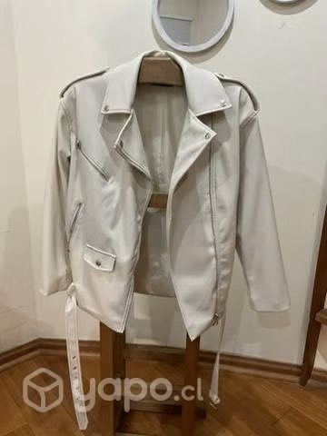 Chaqueta Eco cuero beige L