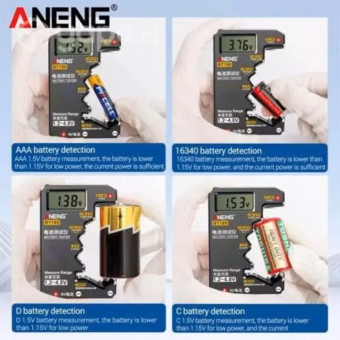 Probador Tester Pilas Bateria A, AA, AAA, C, D, 9V