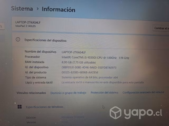 Notebook lenovo - Imagen 2