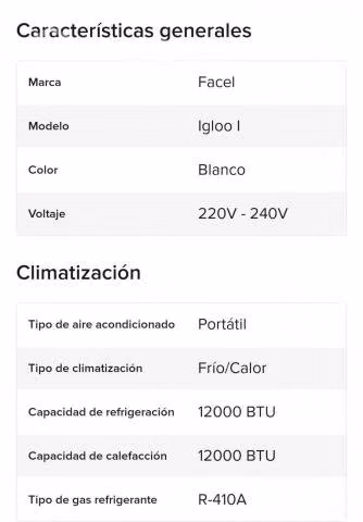 Aire Acondicionado Portatil