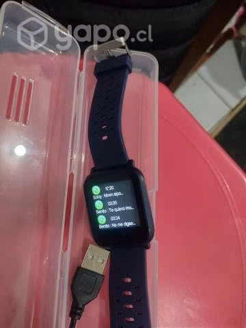 Reloj inteligente viene con cargador y estuche - Imagen 3