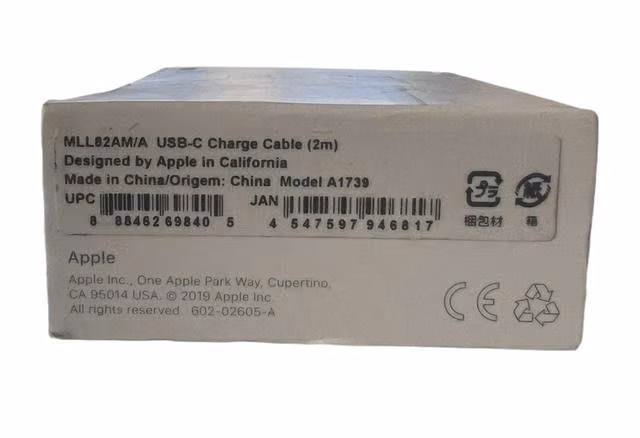 Cable de carga USB-C Apple 2 mt original y nuevo